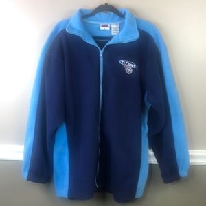 Tennessee Titans L Full Zipper Fleece Jacket